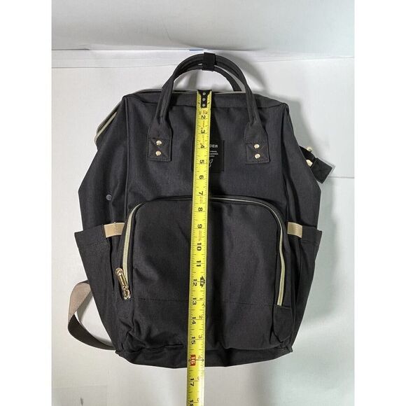 Dad Father Black Diaper Bag Backpack Waterproof Unisex Nursing Baby Card Aofider - Picture 5 of 12